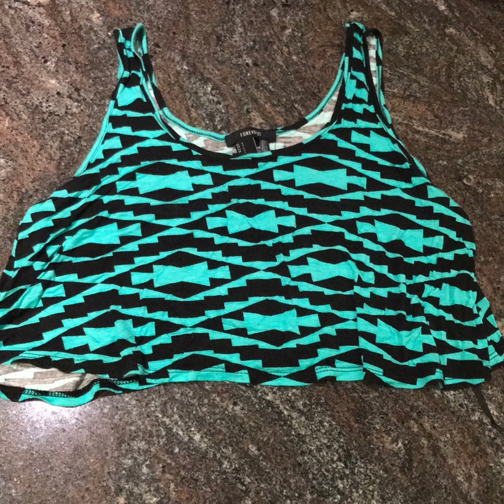 Aztec Cropped tank top